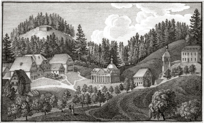 Mariánské Lázně, mědiryt, kolem 1818