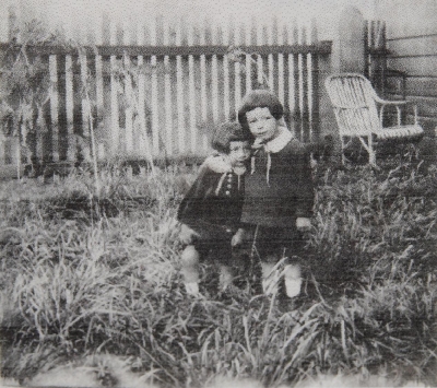 With brother, 1926