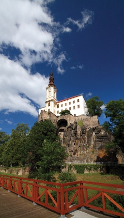 The castle in the heart of Děčín