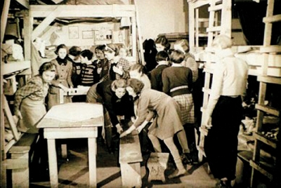 From the ﬁ lm document, the room where lived little Dagmar (Terezín ghetto 1942)