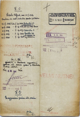 Policejní ředitelství Praha, 31. 10. 1940