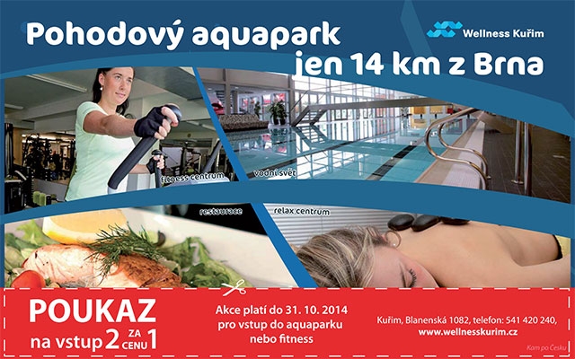 Pohodový aquapark jen 14 km od Brna