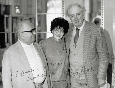 with Viktor Kalabis (left) and conductor Rafael Kubelík,
Switzerland 1994