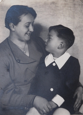 With Mother Marie, 1934