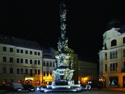Zámecké náměstí s morovým sloupem