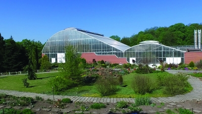 Exteriér botanické zahrady