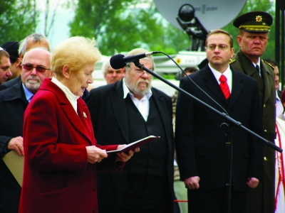 Andela Dvorakova was a frequent guest of commemorative actions in the Terezin Memorial