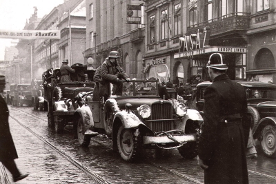 Příjezd nacistických okupantů do Prahy 
