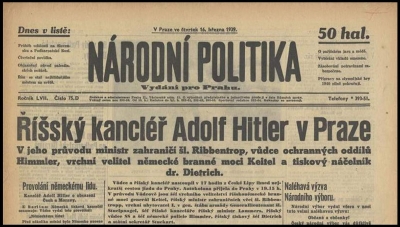 Národní politika z 16. 3. 1939 
