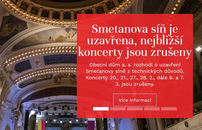 Zrušené a přesunuté koncerty Symfonického orchestru hl. M. Prahy FOK