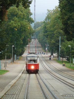 Historická tramvaj v Masarykově ulici
