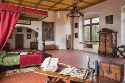 Interiér hradu Kost