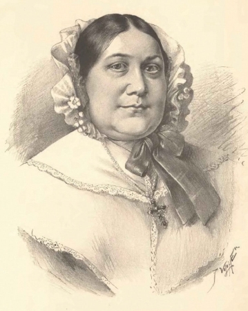 M. D. Rettigová na portrétu Jana Vilímka, foto © Wikimedia Commons