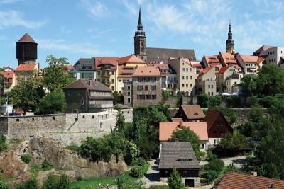 Pohled na staré město v Budyšíně
