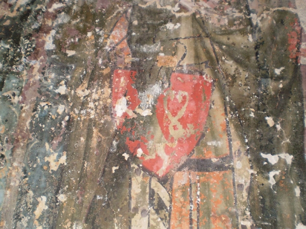 Freska na ostění bývalé fortny