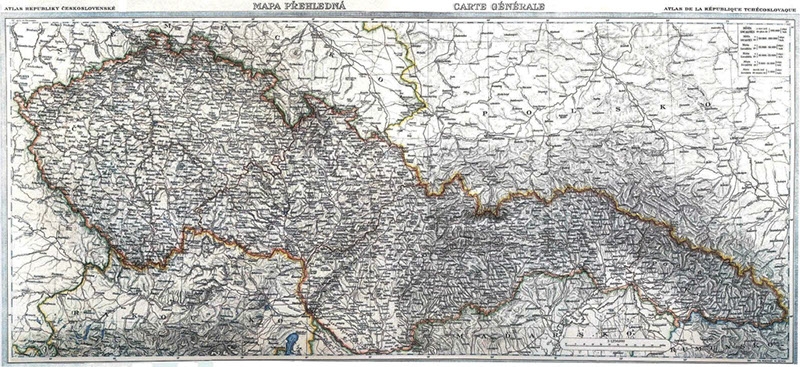 Mapa ČSR 1918–1939
