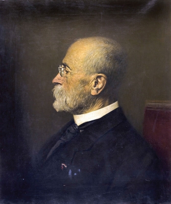 Portrét Tomáše G. Masaryka, olej na plátně kolem roku 1920