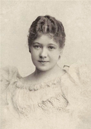 Mladá Hana Kvapilová, cca 1880, foto Jan Tomáš