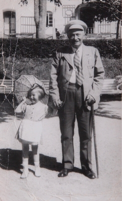 Little Věra with her grandfather